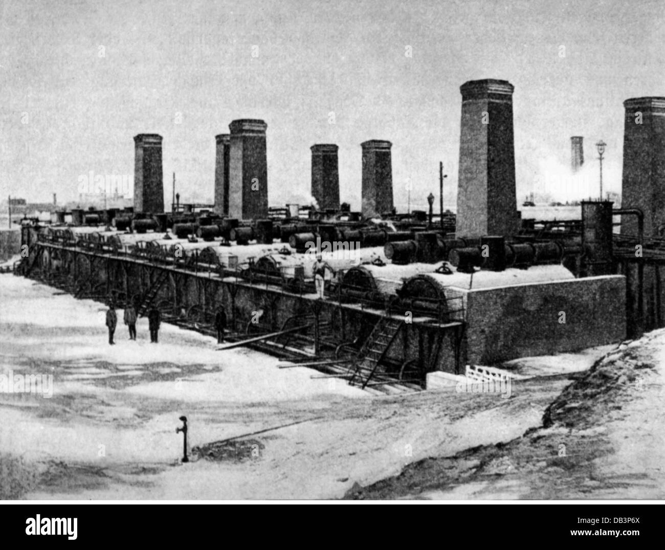 energy, petroleum, refinery, Baku, 1898, Additional-Rights-Clearences-Not Available Stock Photo
