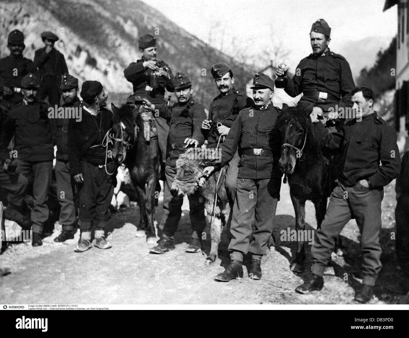 Military, Austrian Soldiers In Bosnia, Before 1914, Habsburg Stock ...