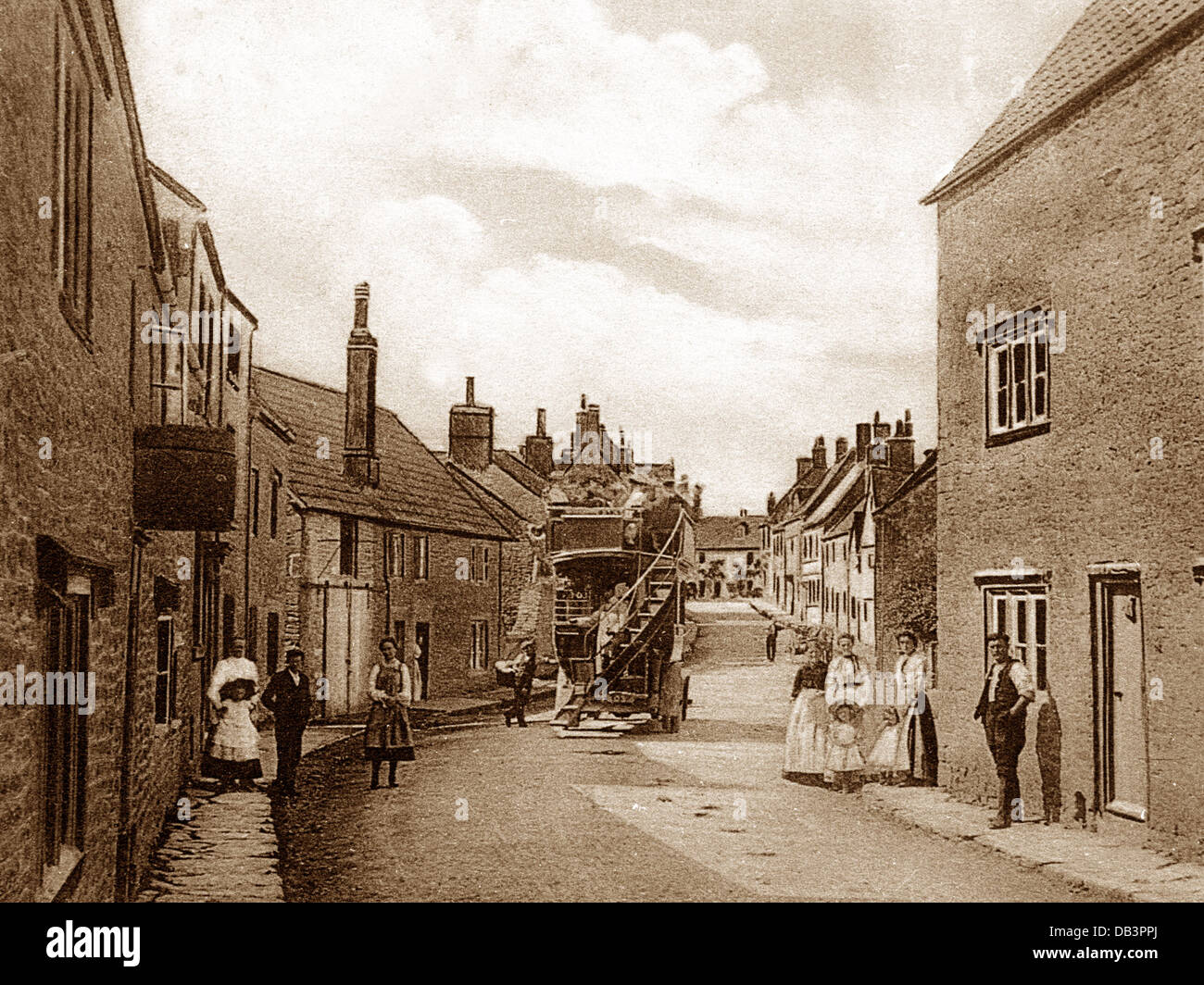 Norton St. Philip early 1900s Stock Photo Alamy