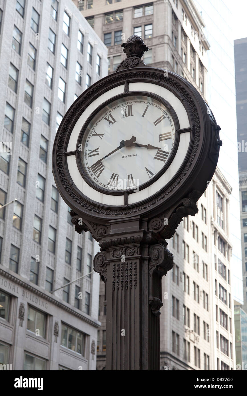 Clock in Manhattan, New York City Stock Photo Alamy