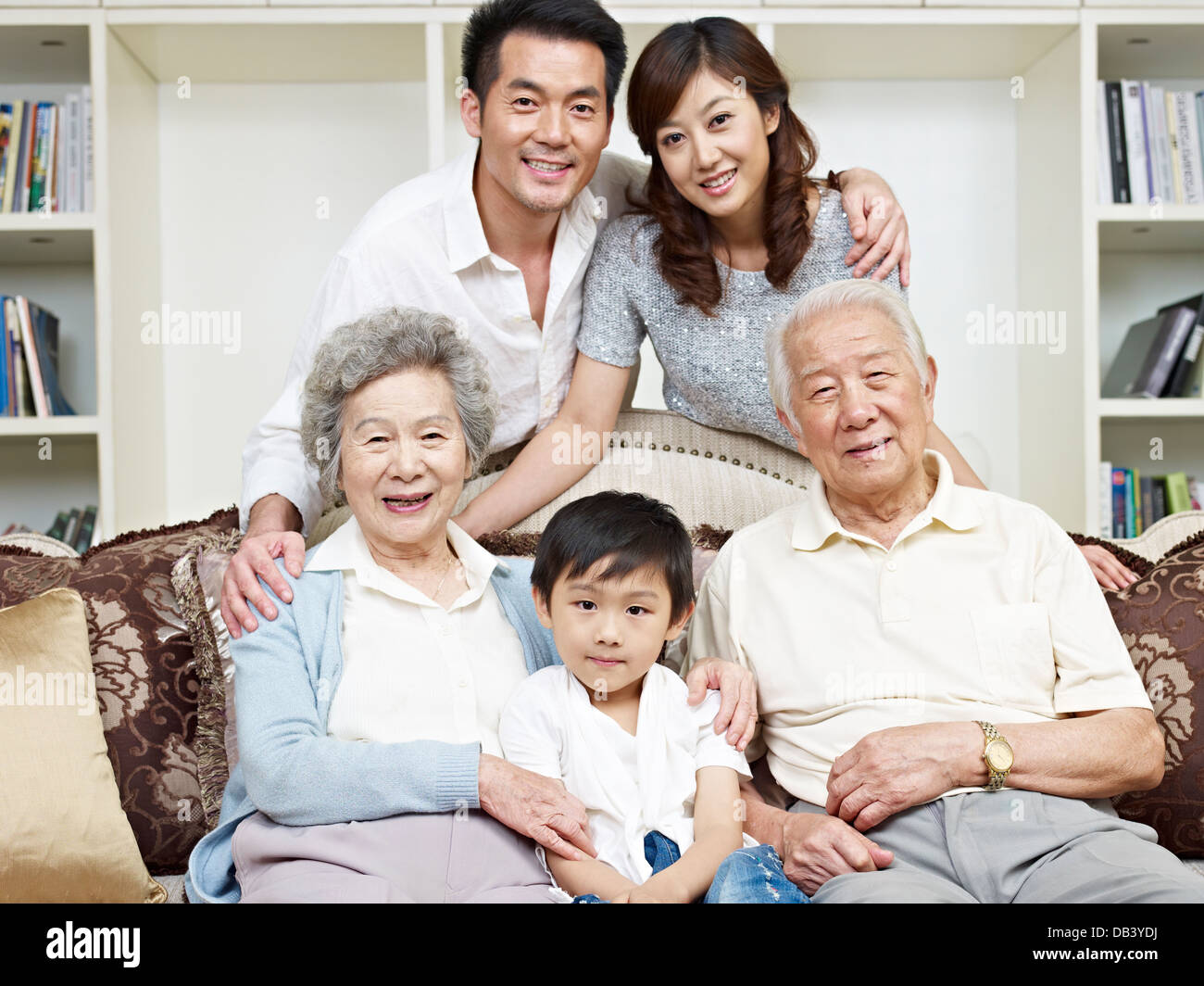 Asian Family Stock Photo