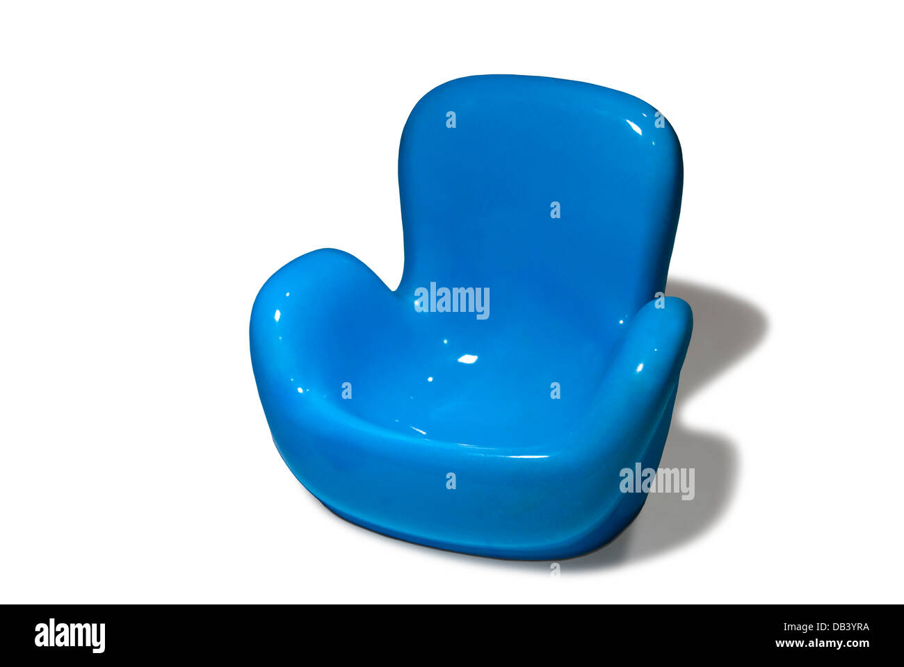 Blue armchair that invites relaxation Stock Photo