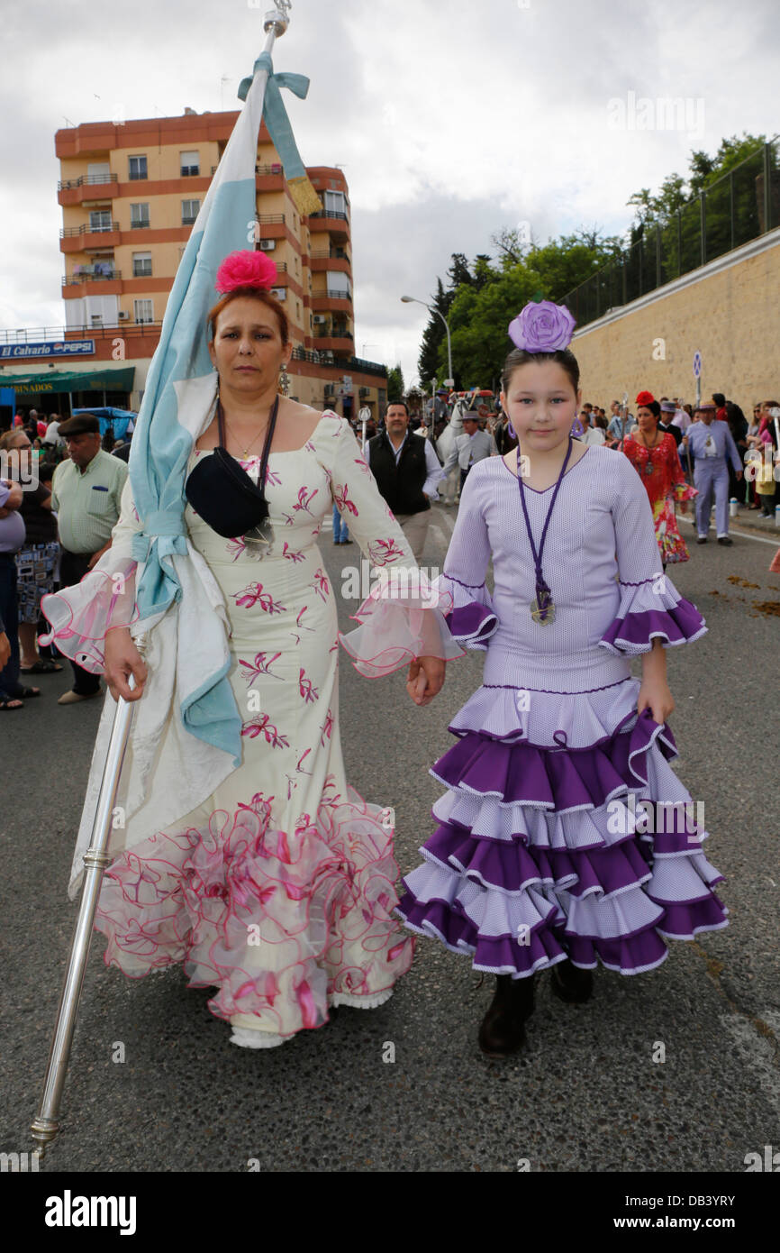 Robes flamencos pour la Danse - El Rocio