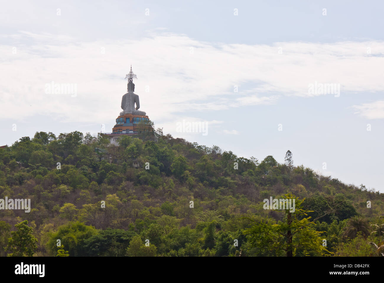 Buddha statue on mountain Stock Photo Alamy