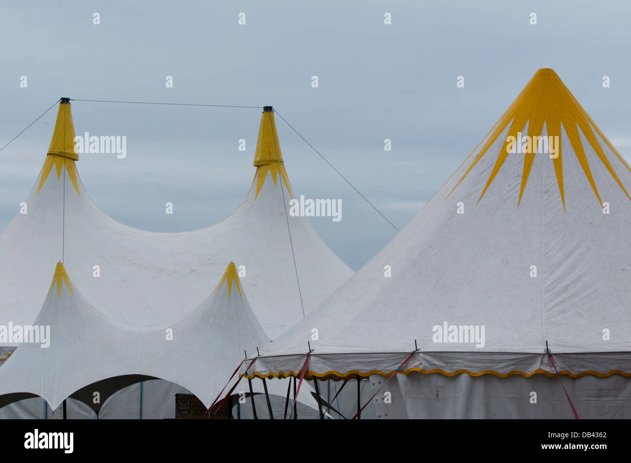 Europe, France, Nord pas de Calais, Calais circus tent Stock Photo