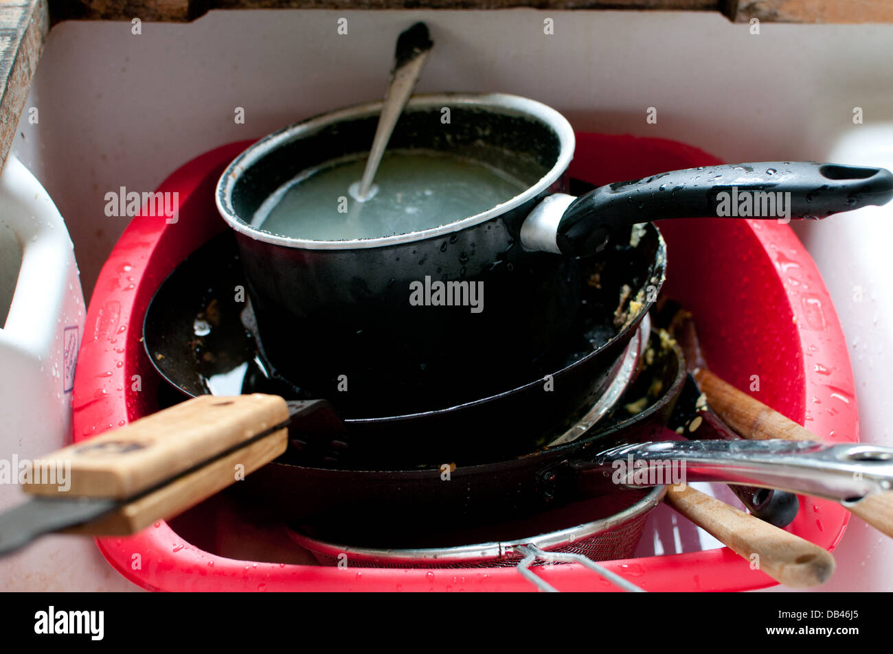 washing up Stock Photo
