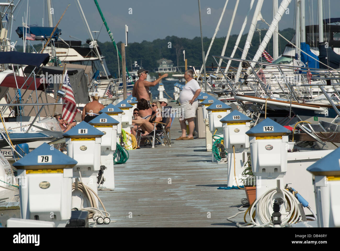 Marina at Sodus Bay NY Stock Photo Alamy