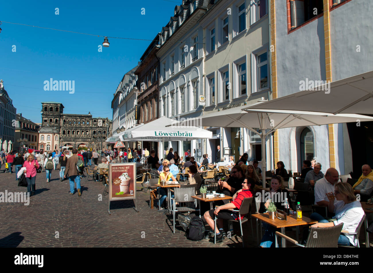 Europe, Germany, Rheinland-Pfaltz, Trier, Porta Nigra Stock Photo