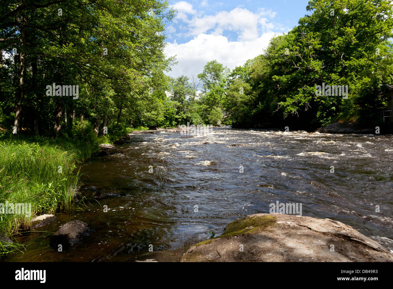 Mörrum River, Mörrum. Sweden Stock Photo - Alamy