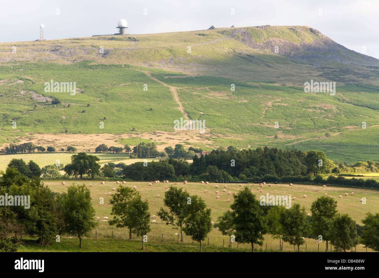 Evening light over Titterstone Clee Hill, near Ludlow, Shropshire