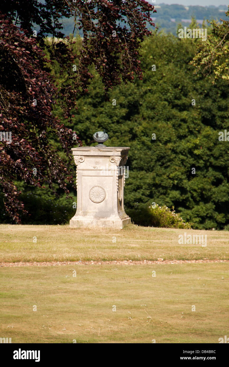 Monument in private gardens of 2000 acre estate in England Stock Photo