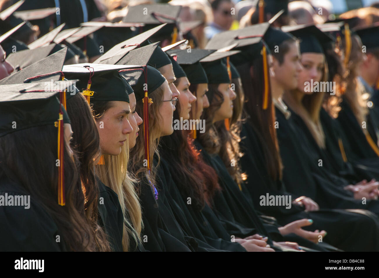 High school graduation ceremony Montreal Canada Stock Photo Alamy