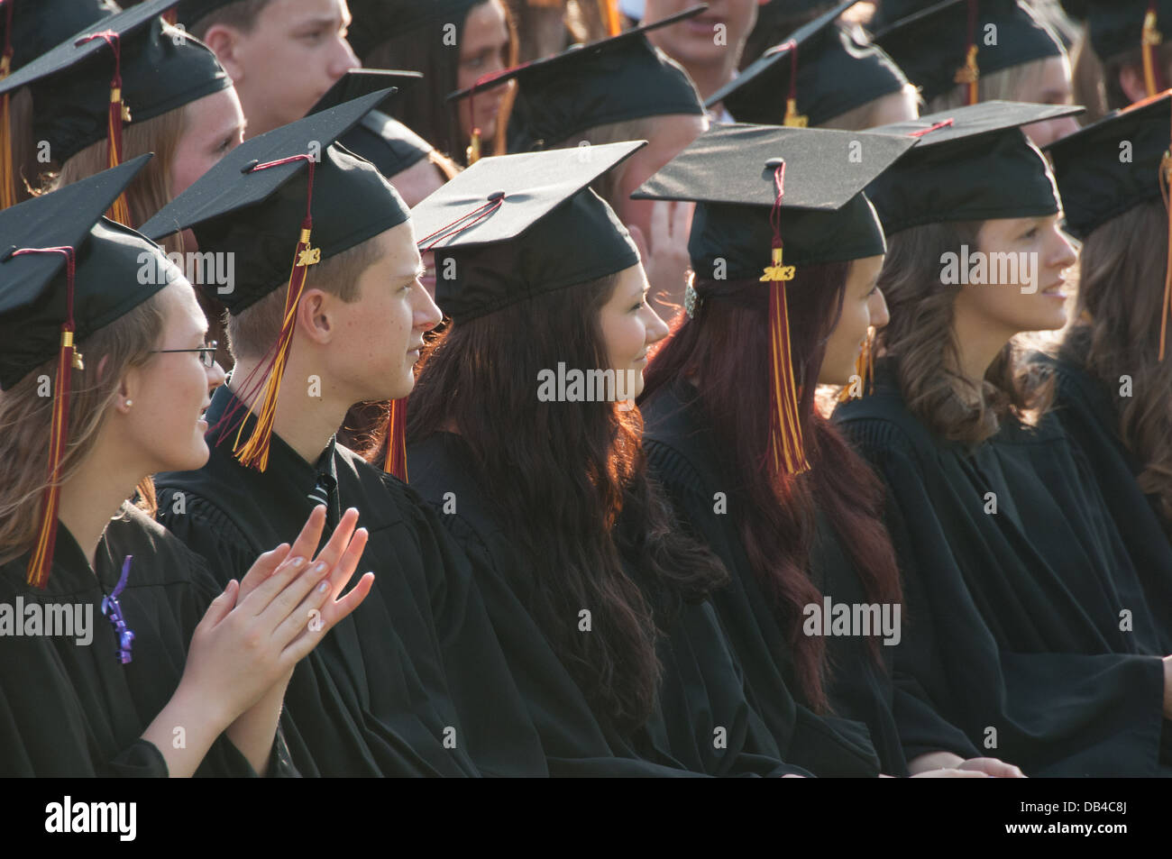 High school Graduation ceremony Montreal Canada Stock Photo Alamy