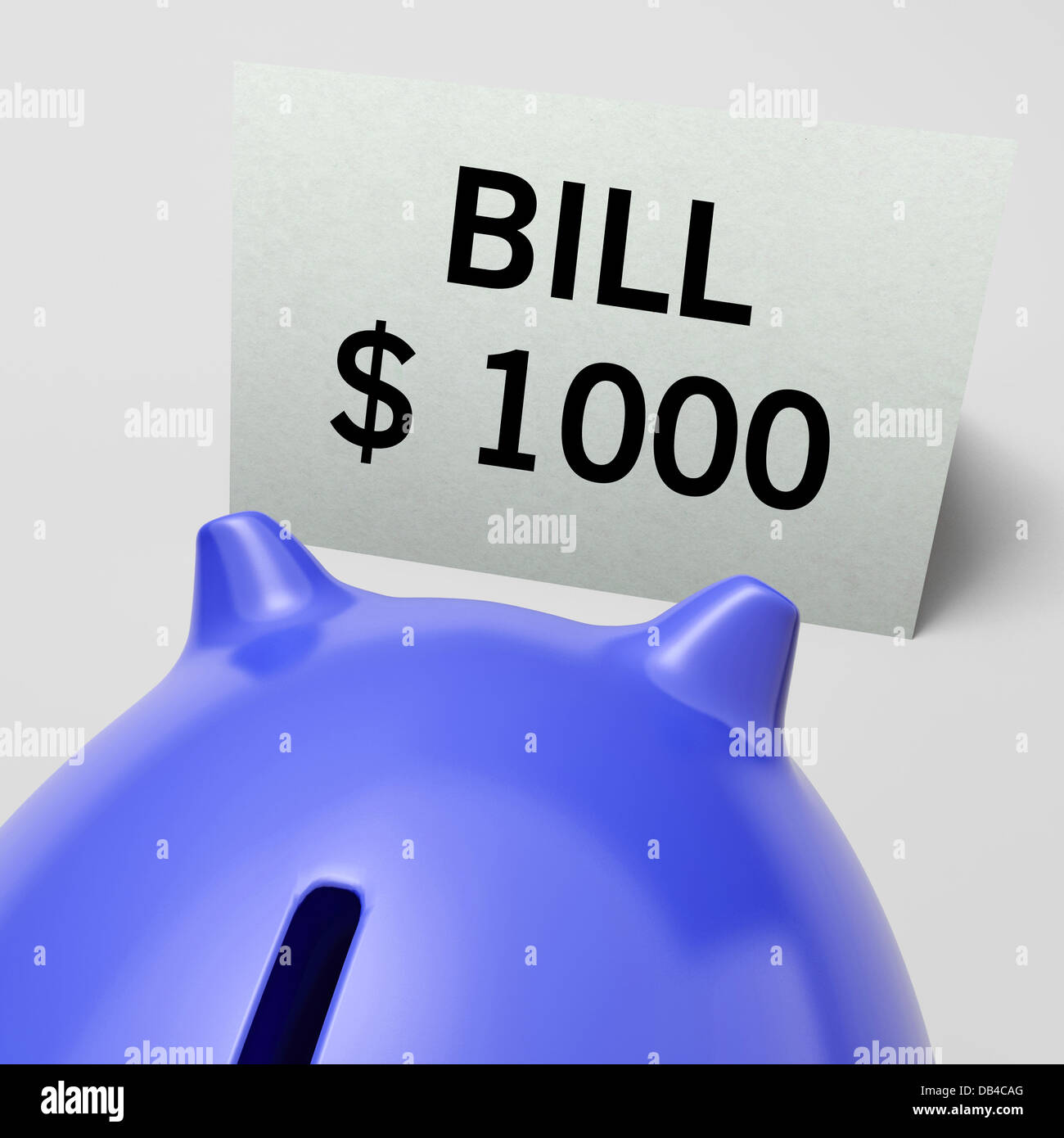 One Thousand dollars, usd Bill Showing Expensive Taxes Stock Photo