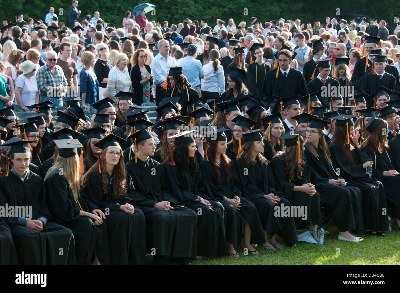 High school Graduation ceremony Montreal Canada Stock Photo Alamy