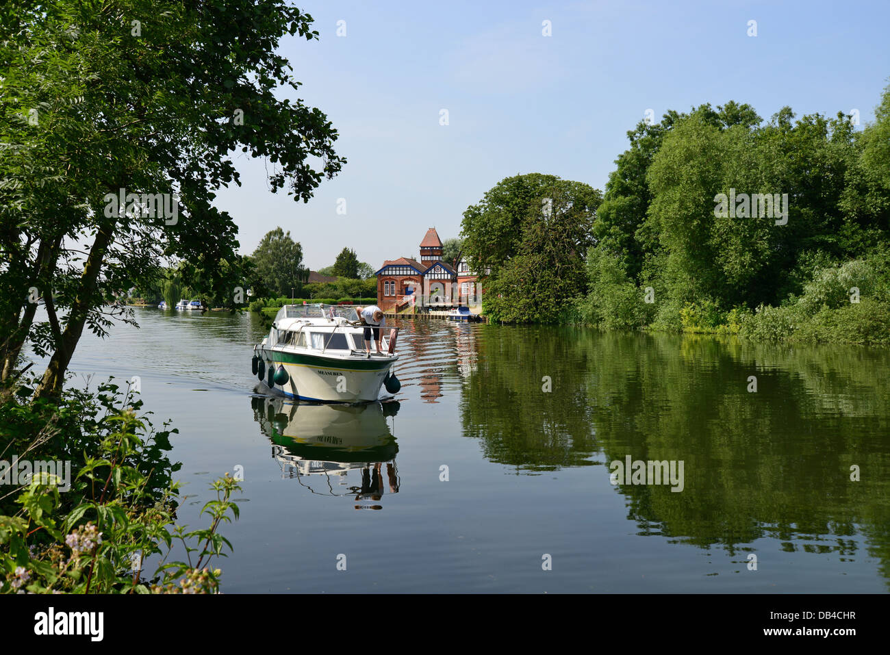 River Thames at Runnymede, Surrey, England, United Kingdom Stock Photo