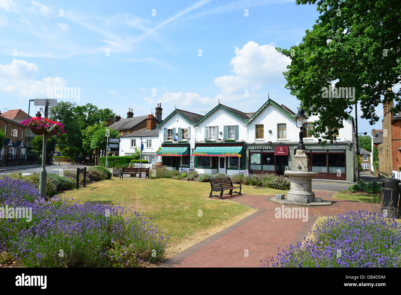 The Village Green, Claygate, Surrey, England, United Kingdom Stock