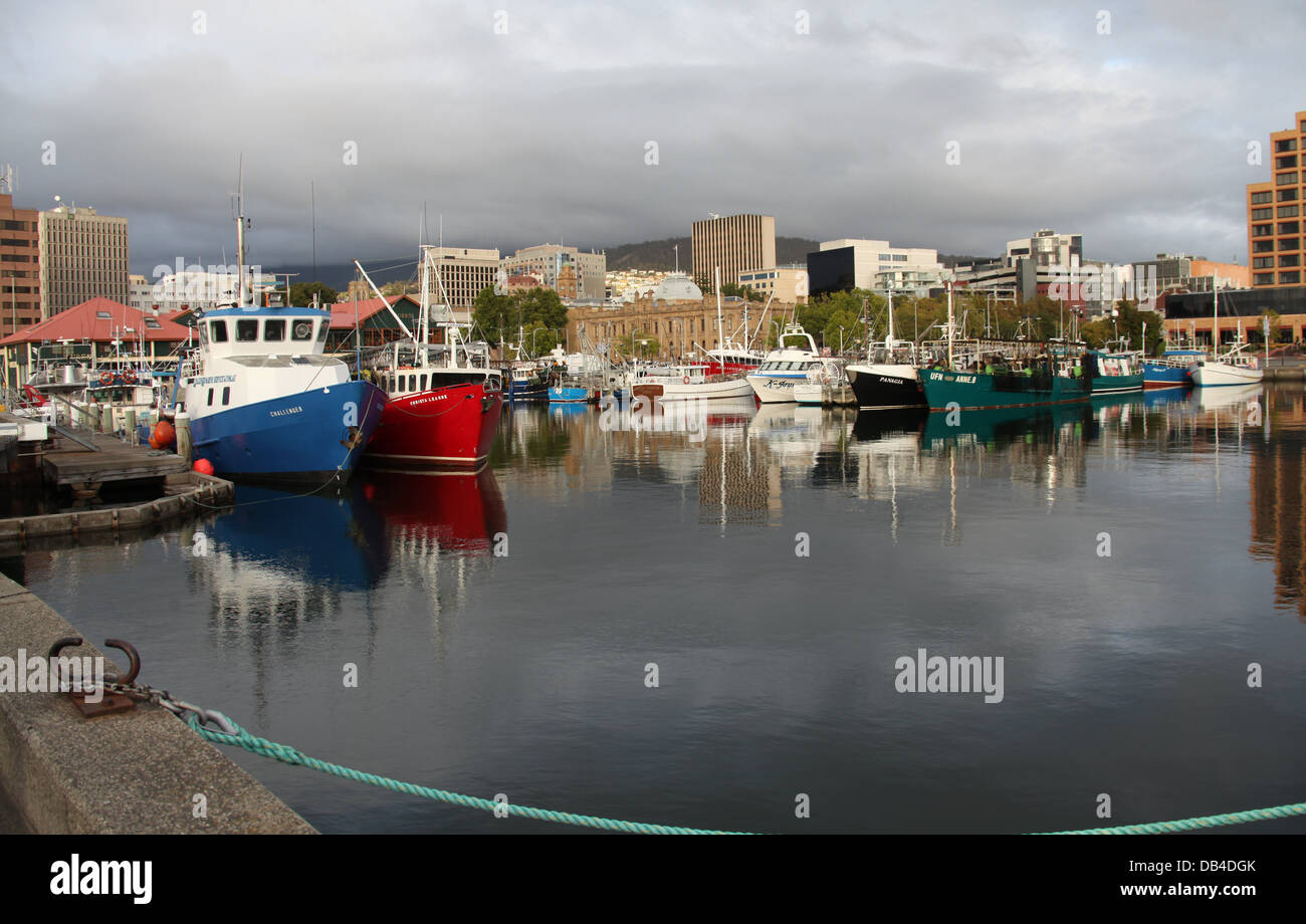 Franklin Wharf on Hobart Waterfront in Tasmania Stock Photo Alamy