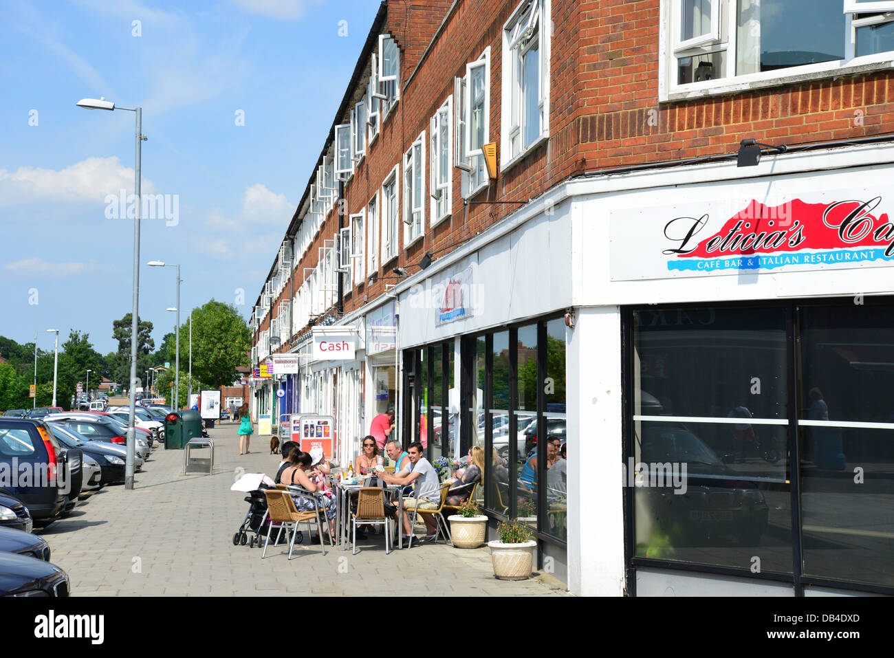 Leticia Cafe, North Parade, Chessington, Royal Borough of Kingston upon Thames, Greater London, England, United Kingdom Stock Photo