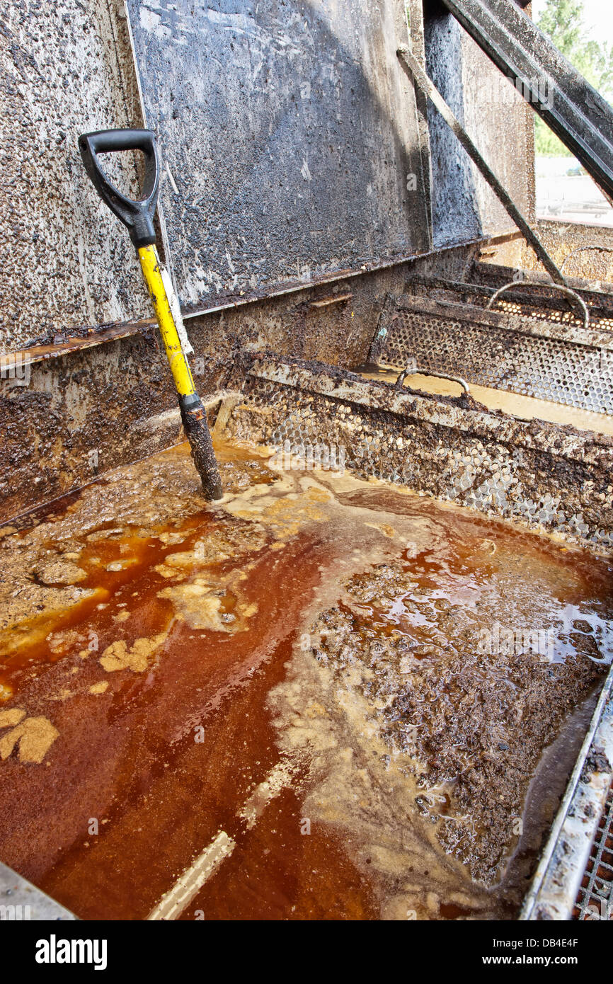 Sludge, recycling used cooking oil Stock Photo Alamy