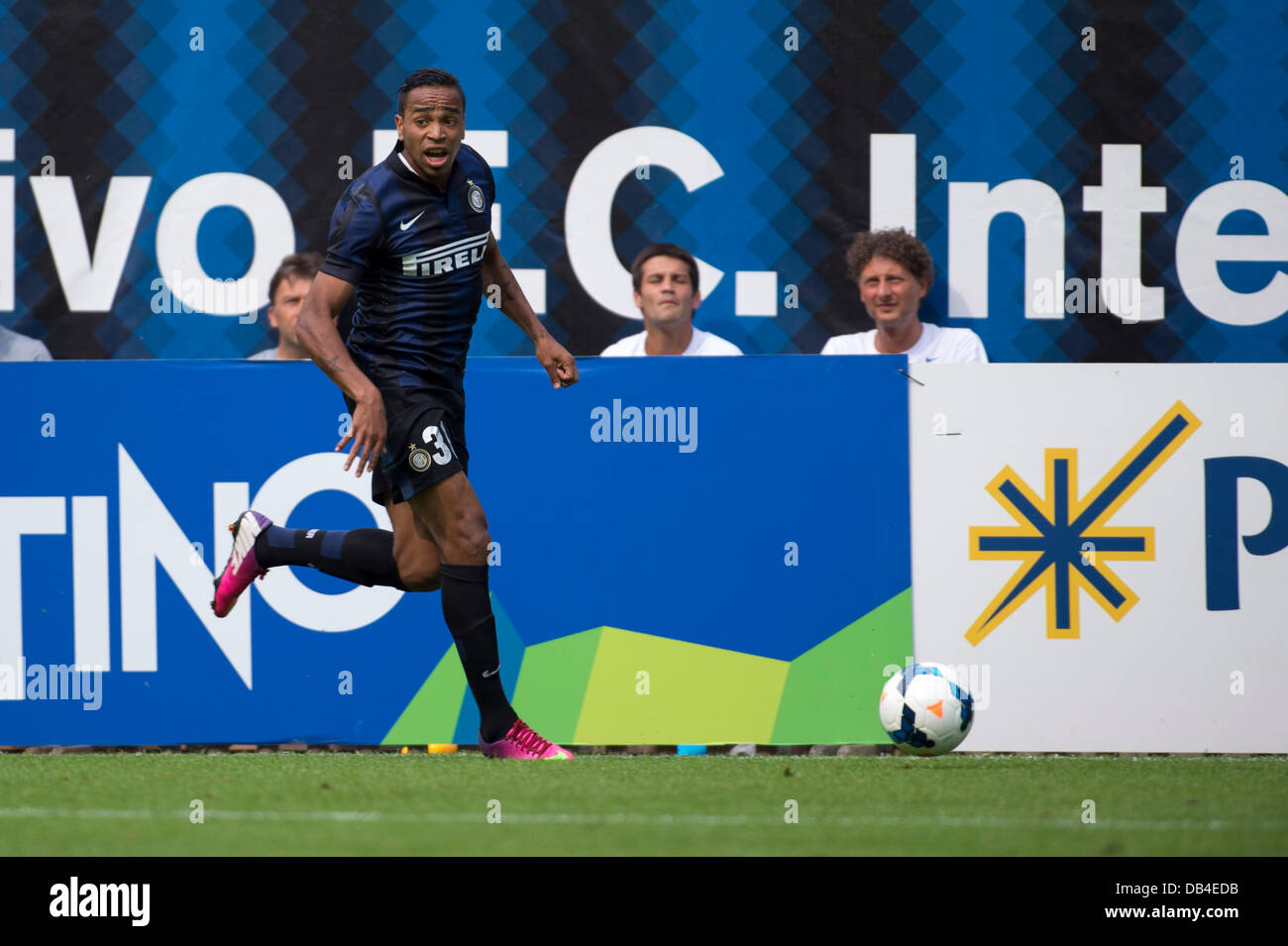 Pinzolo, Italy. 22nd , 2013. Alvaro Pereira (Inter) Football / Soccer : Pre-season friendly match between Inter Milan 3-1 Vicenza in Pinzolo, Italy . Credit:  Maurizio Borsari/AFLO/Alamy Live News Stock Photo