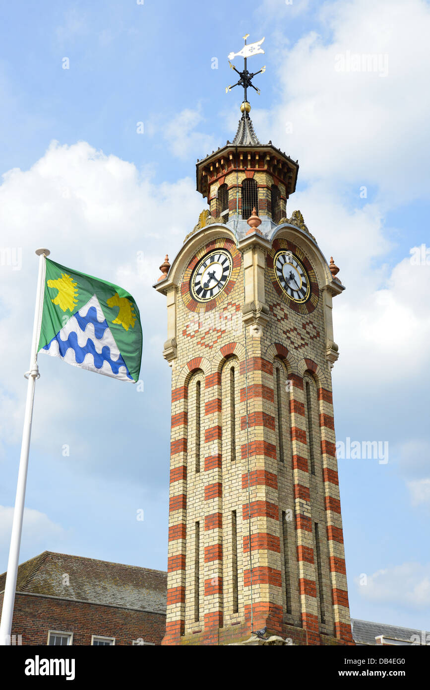 19th century The Clock Tower, High Street, Epsom, Surrey, England