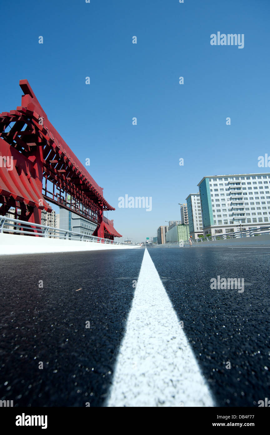 Chengdu, China, city viaduct Stock Photo