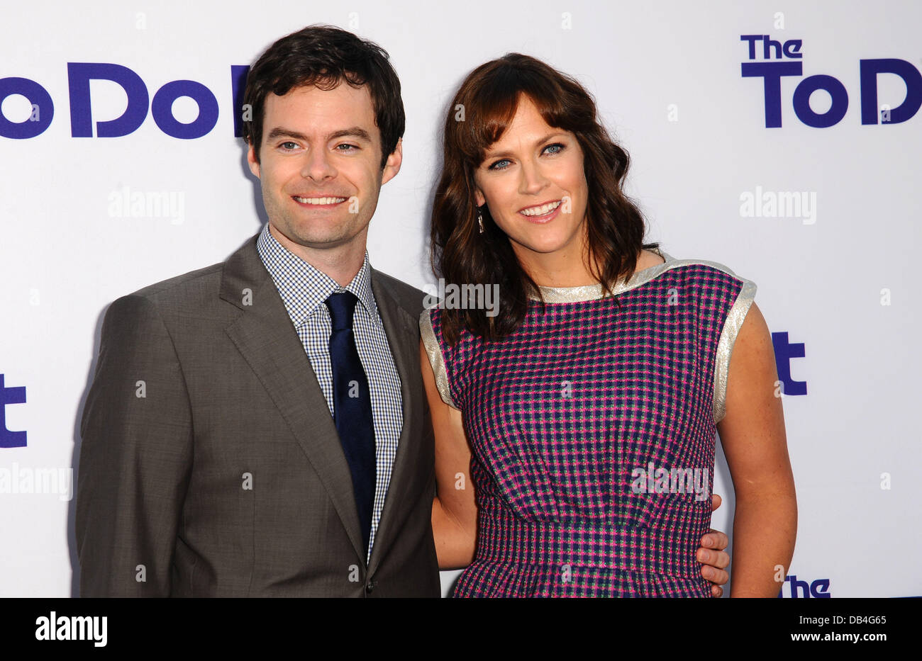 Los Angeles, California, USA. 23rd July, 2013. Bill Hader, Maggie Carey attending the Los Angeles Premiere of ''The To Do List'' held at the Regency Bruin Theater in Westwood, California on July 23 2013. 2013. Credit:  D. Long/Globe Photos/ZUMAPRESS.com/Alamy Live News Stock Photo