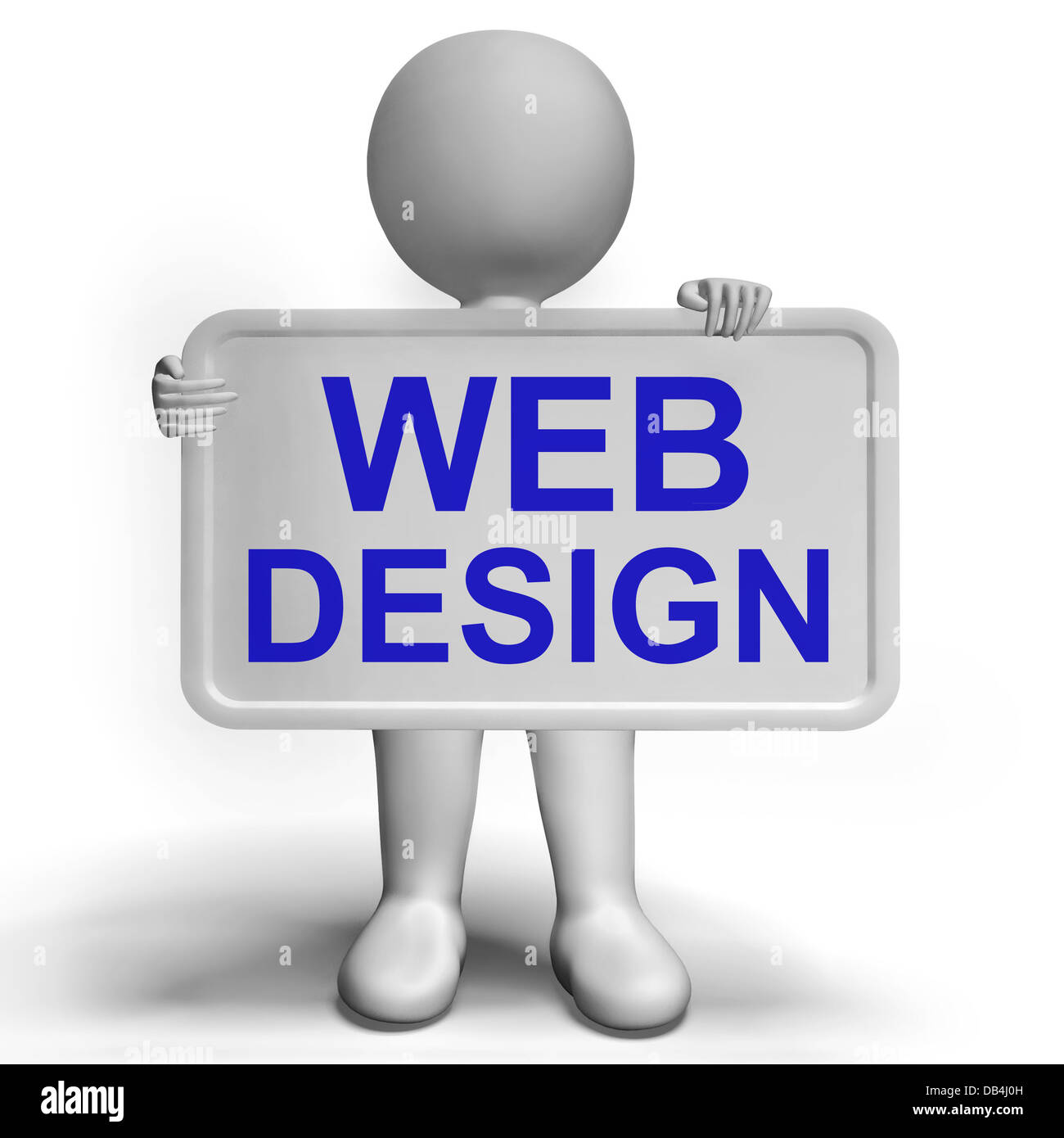 Web Design Sign Shows Creativity And Web Concepts Stock Photo