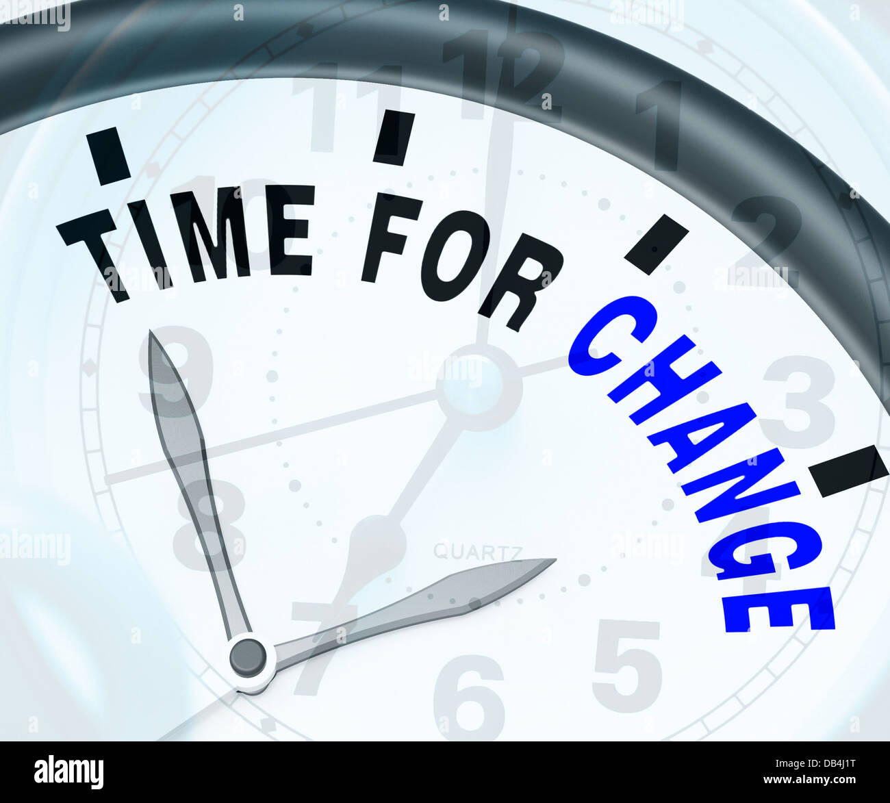 Time For Change Means Different Strategy Or Vary Stock Photo