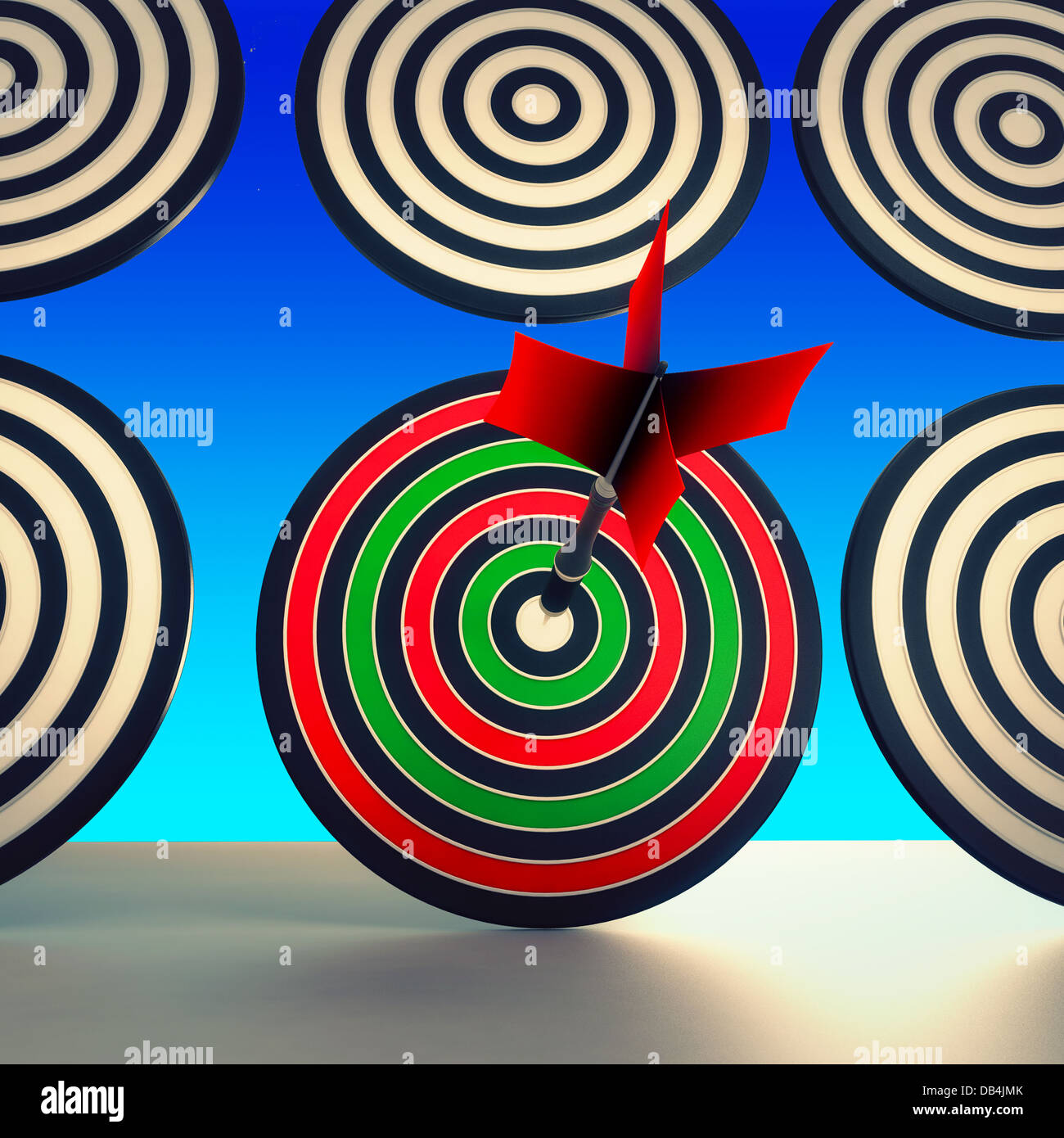 Target Winner Shows Skill, Performance And Accuracy Stock Photo
