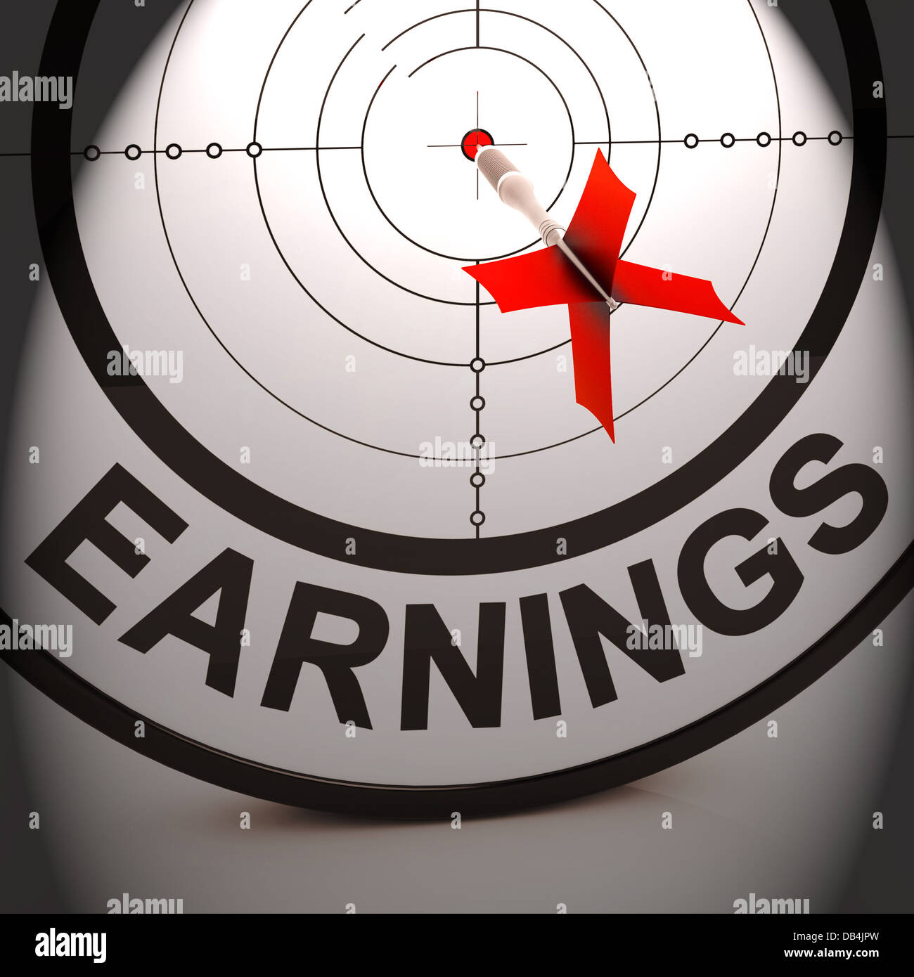 Earnings Shows Investment Profit Income And Dividends Stock Photo