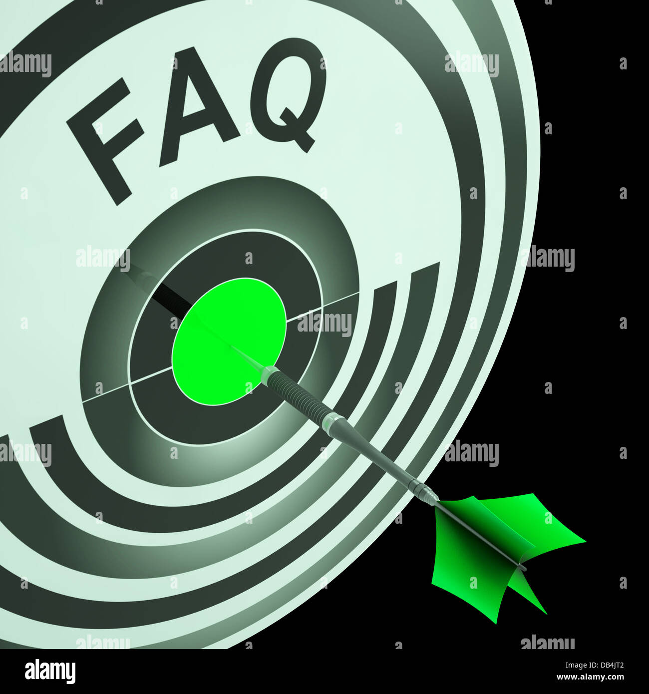 FAQ Shows Frequently Asked Questions Stock Photo