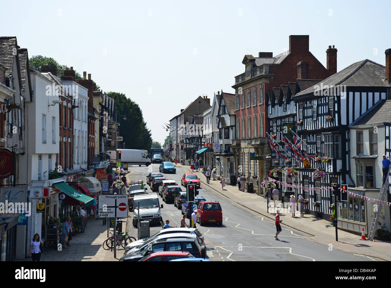High Street, Ledbury, Herefordshire, England, United Kingdom Stock