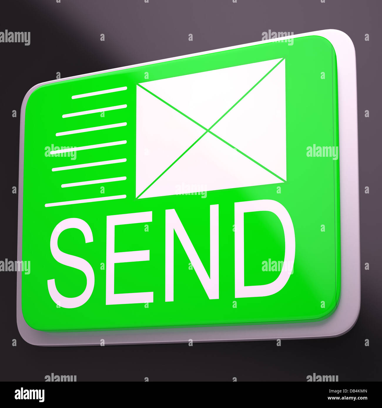 Send Envelope Shows Electronic Message Worldwide Communication Stock