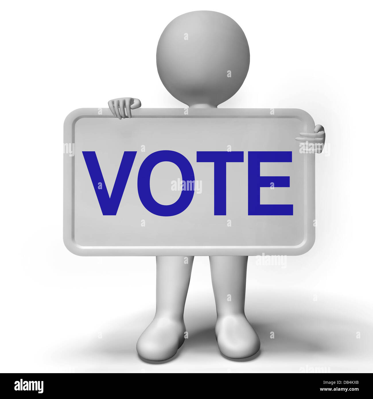 Vote Sign Shows Options Voting Or Choice Stock Photo