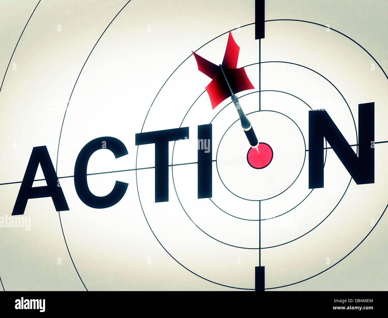 Action Shows Active Motivation Or Proactive Stock Photo
