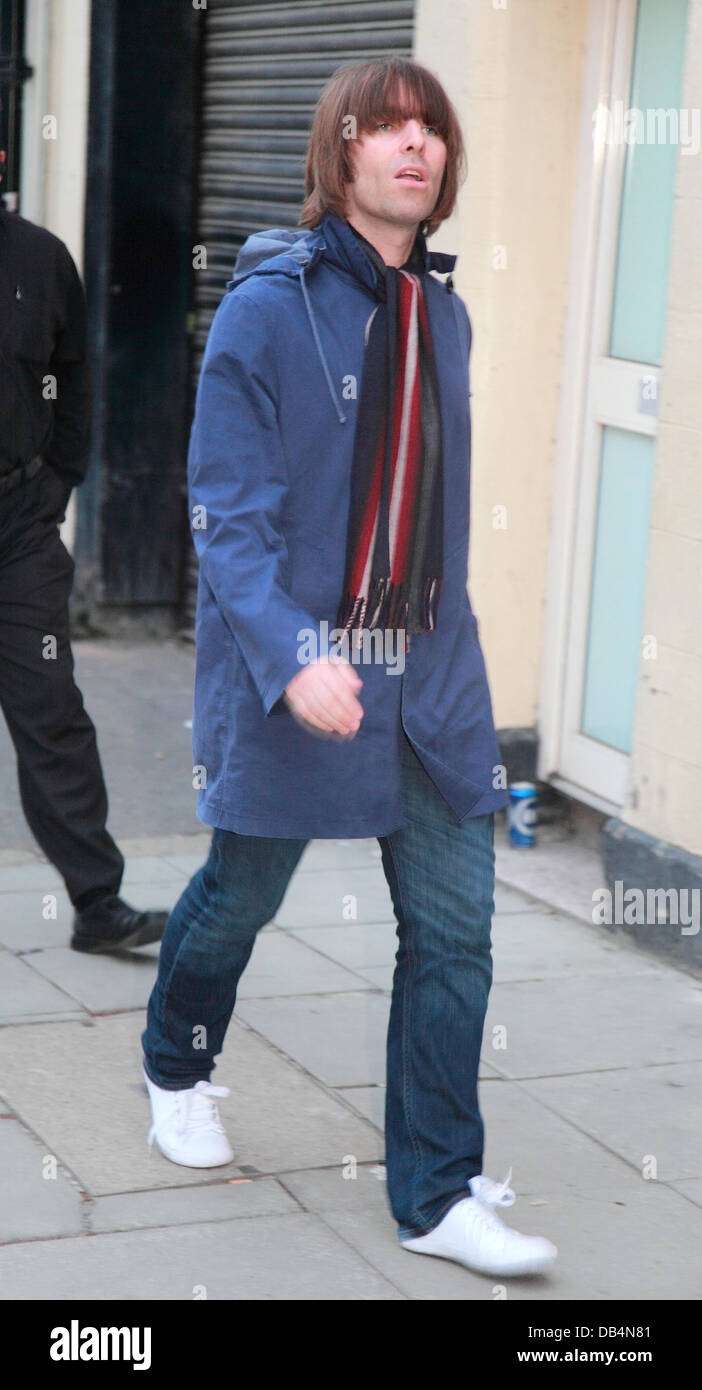 Liam Gallagher arriving at the Belfast Ulster hall for the Beady Eye Stock  Photo - Alamy