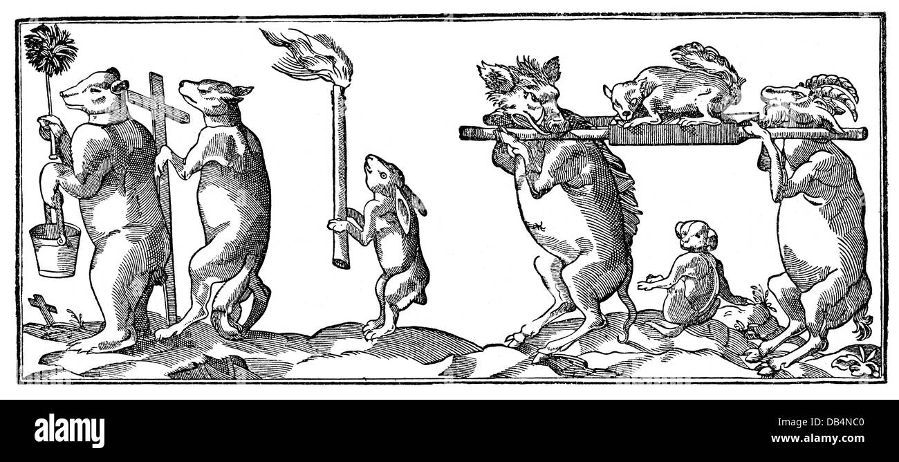 religion, clergymen, caricature on the misshapened priests, Strasbourg ...