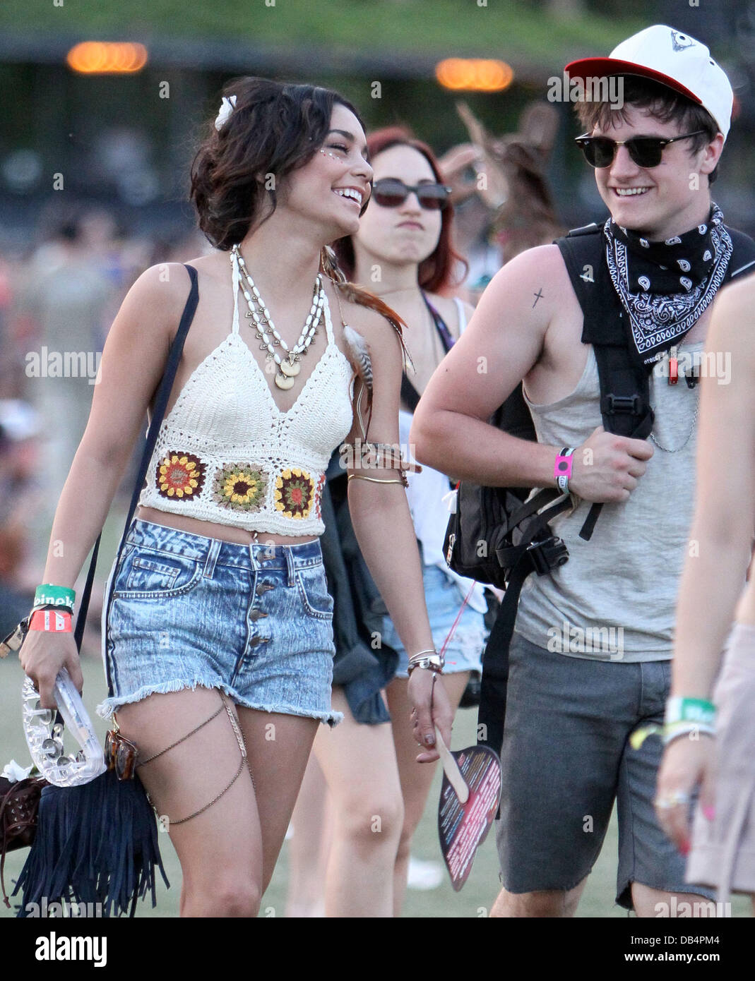 Vanessa Hudgens, Josh Hutcherson Celebrities at the 2011 Coachella