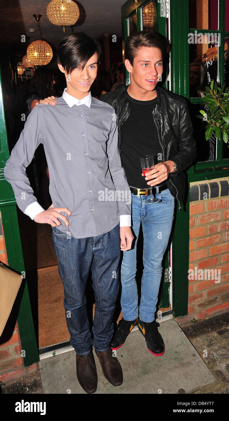 Harry Derbridge and Joey Essex, at Minnies Boutique launch party Essex. England - 21.04.11 Stock Photo