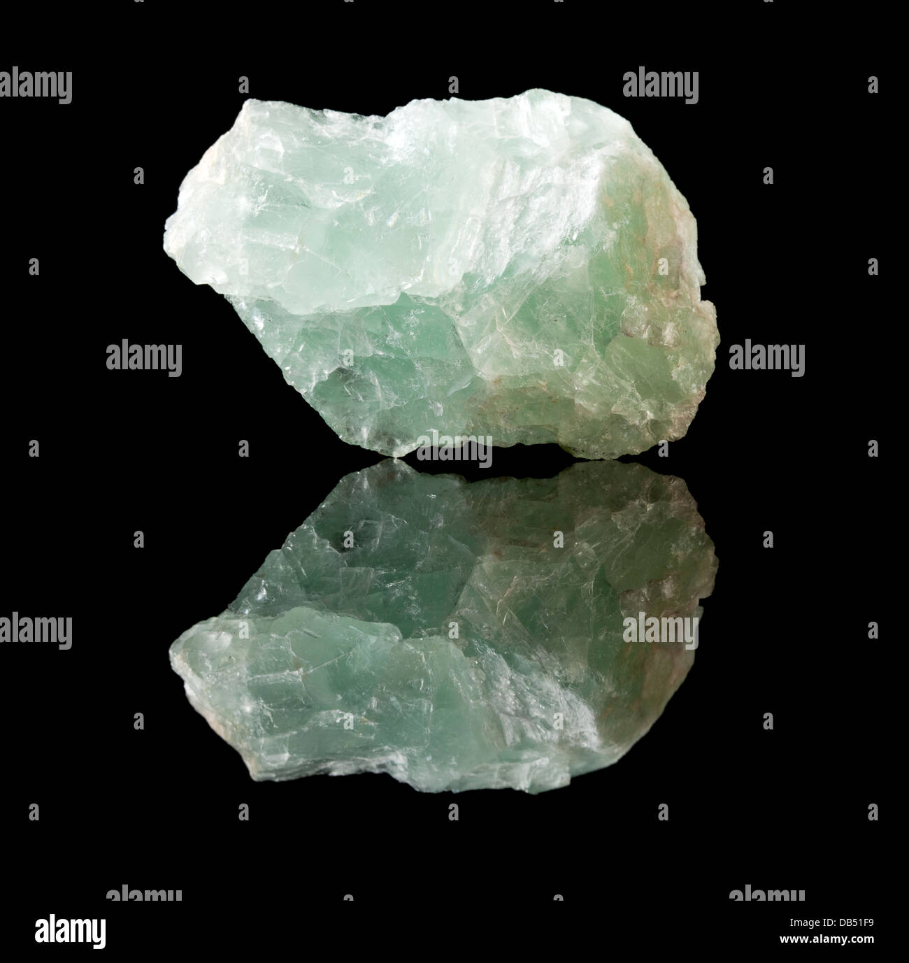 Uncut unpolished specimen of fluorite crystal, a calcium fluoride