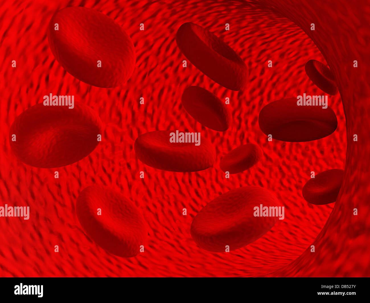 illustration of blood particles in focus Stock Photo Alamy