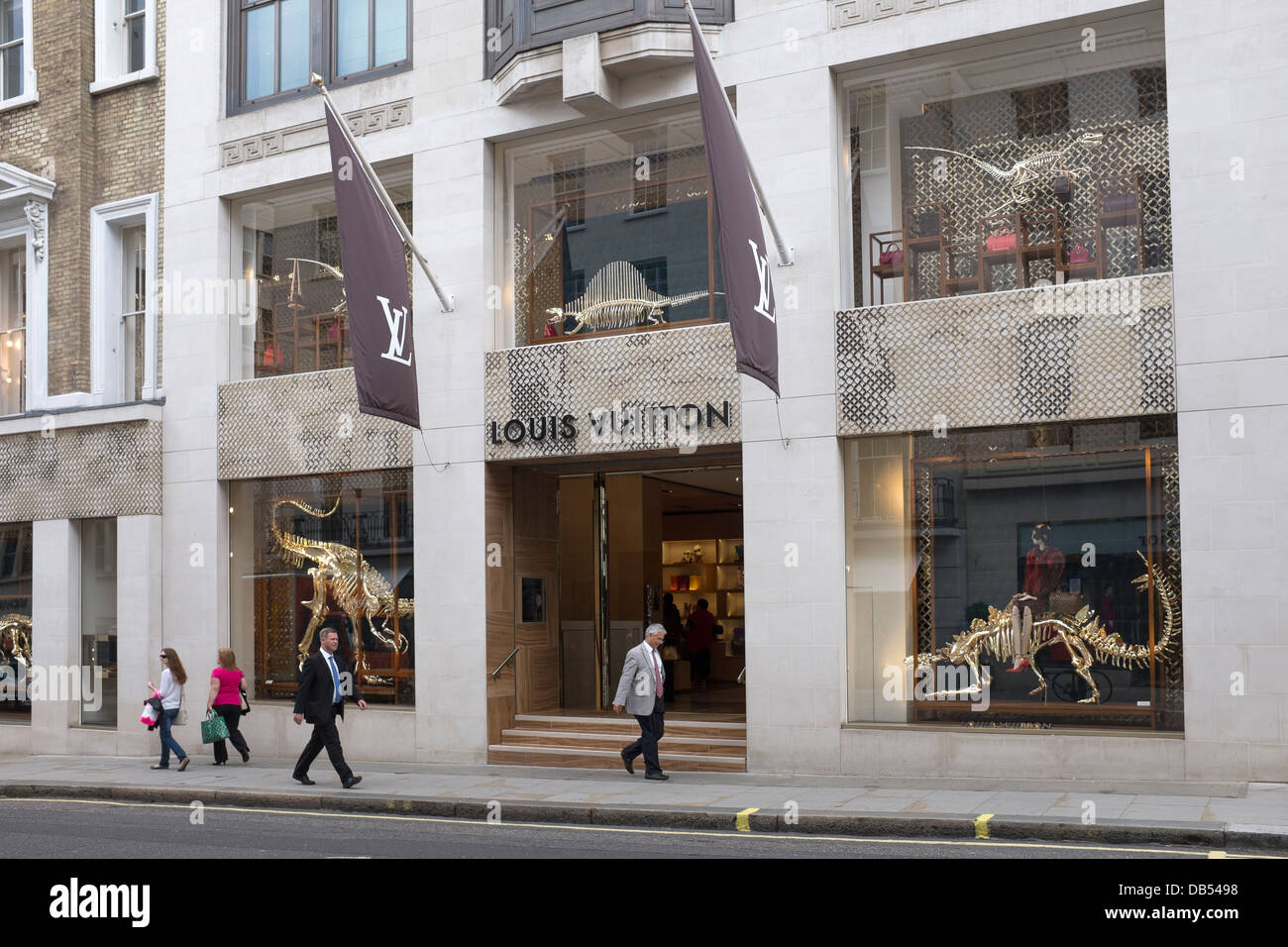 Louis Vuitton Luxury Shop in New Bond Street, London, United Kingdom  Editorial Stock Photo - Image of capucines, louis: 168151988