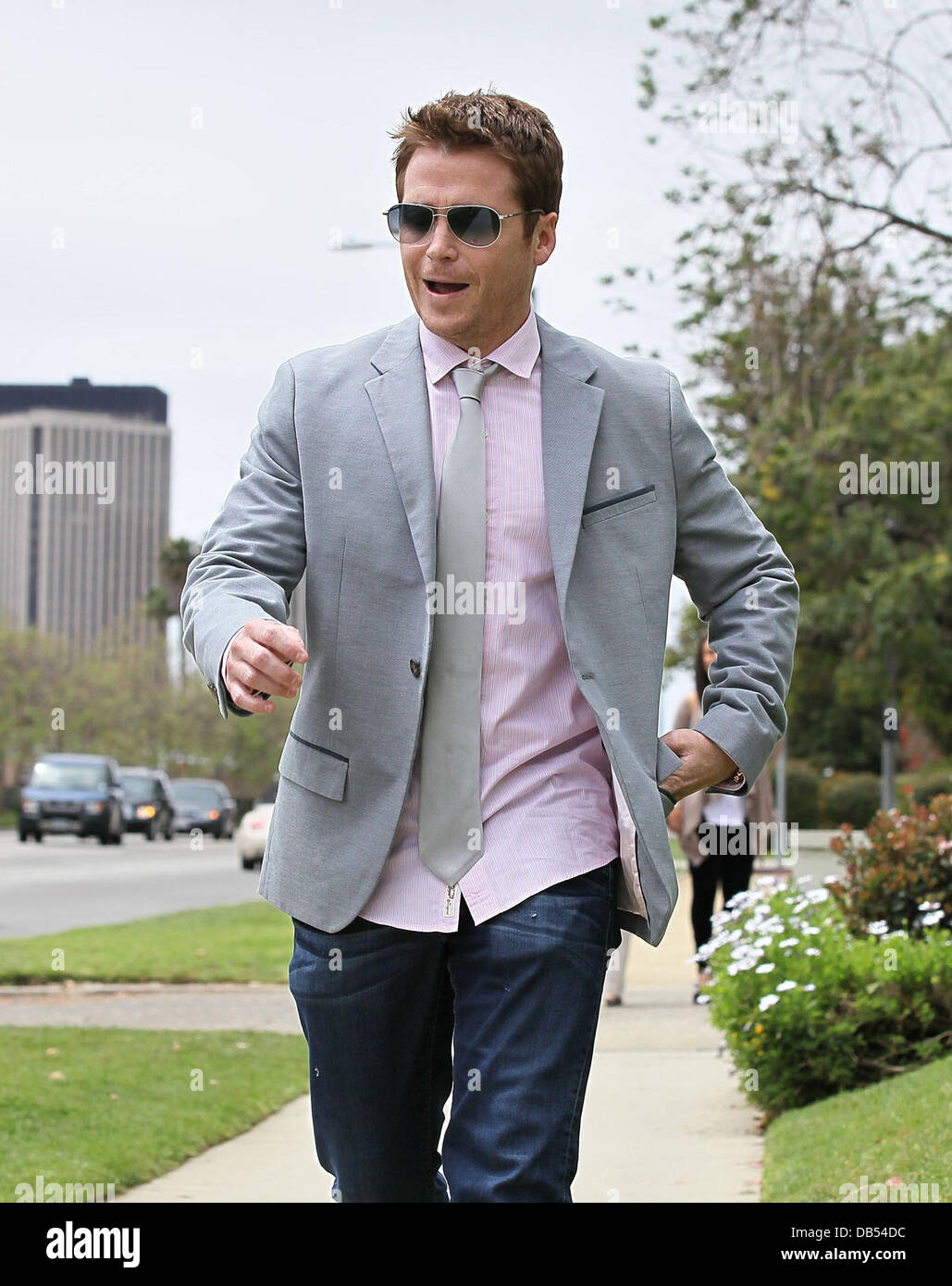 Kevin Connolly arriving at the Good Shepherd Catholic Church in Beverly Hills to attend the Easter Sunday Service Los Angeles, California - 24.04.11 Stock Photo