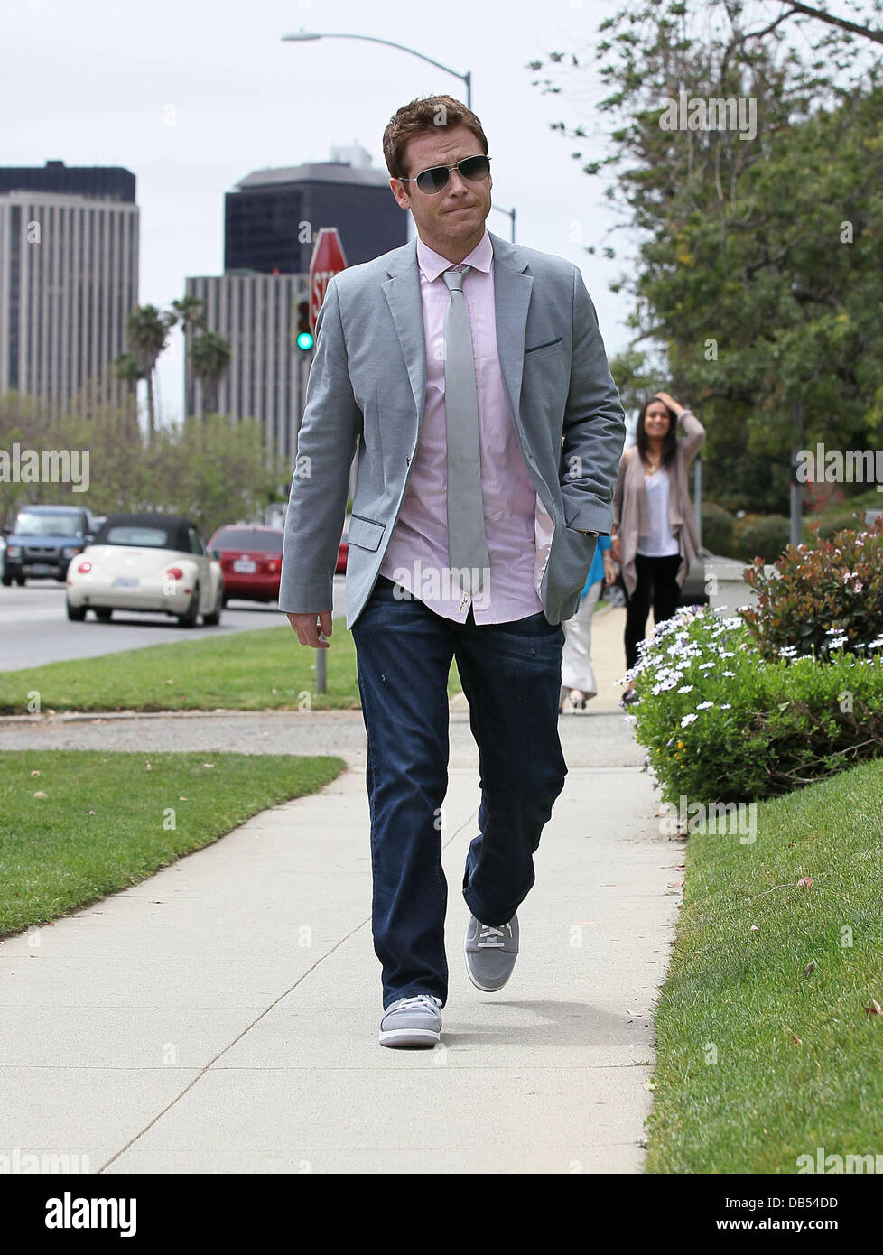 Kevin Connolly arriving at the Good Shepherd Catholic Church in Beverly Hills to attend the Easter Sunday Service Los Angeles, California - 24.04.11 Stock Photo