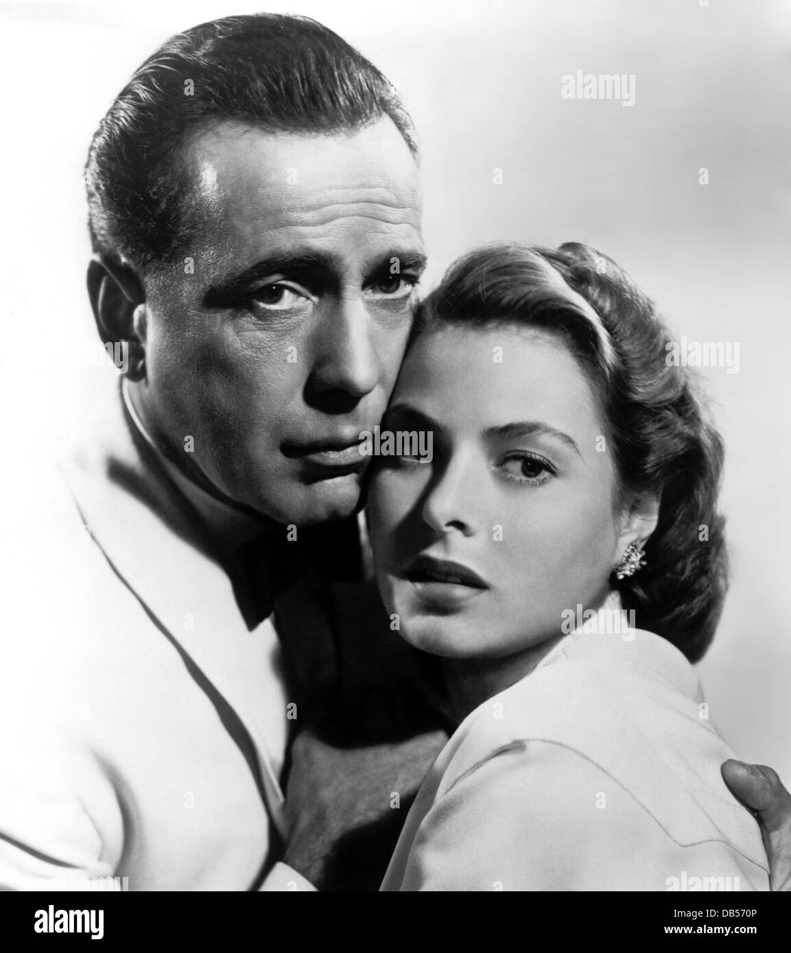 CASABLANCA Warner Bros., 1942. Directed by Michael Curtiz. With Humphrey Bogart, Ingrid Bergman Stock Photo