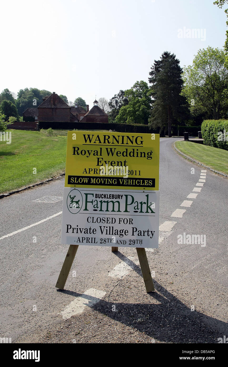 Residents in Kate Middleton's home village of Bucklebury prepare for her wedding to Prince