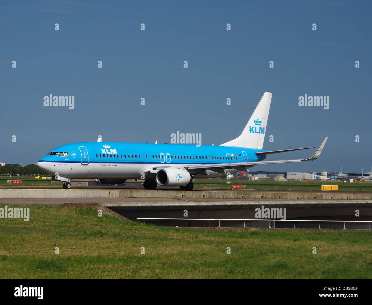 PH-BXF KLM Royal Dutch Airlines Boeing 737-8K2(WL) - cn 29596 1 Stock Photo