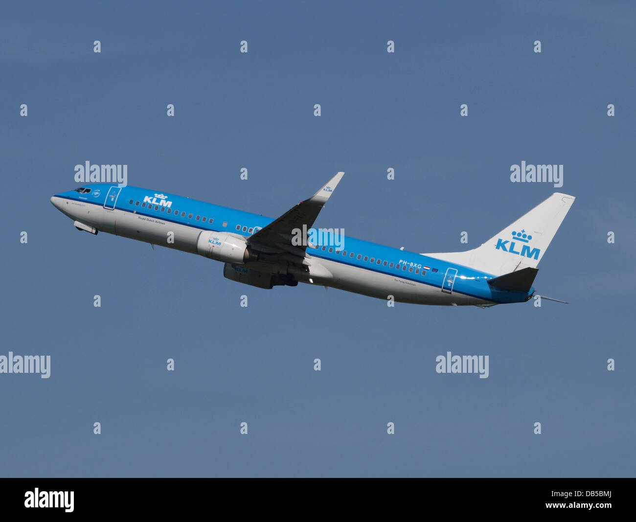 PH-BXG KLM Royal Dutch Airlines Boeing 737-8K2(WL) - cn 30357 2 Stock Photo